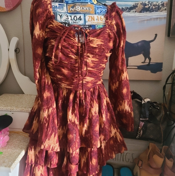 House of harlow 1960 printed dress - Picture 5 of 9